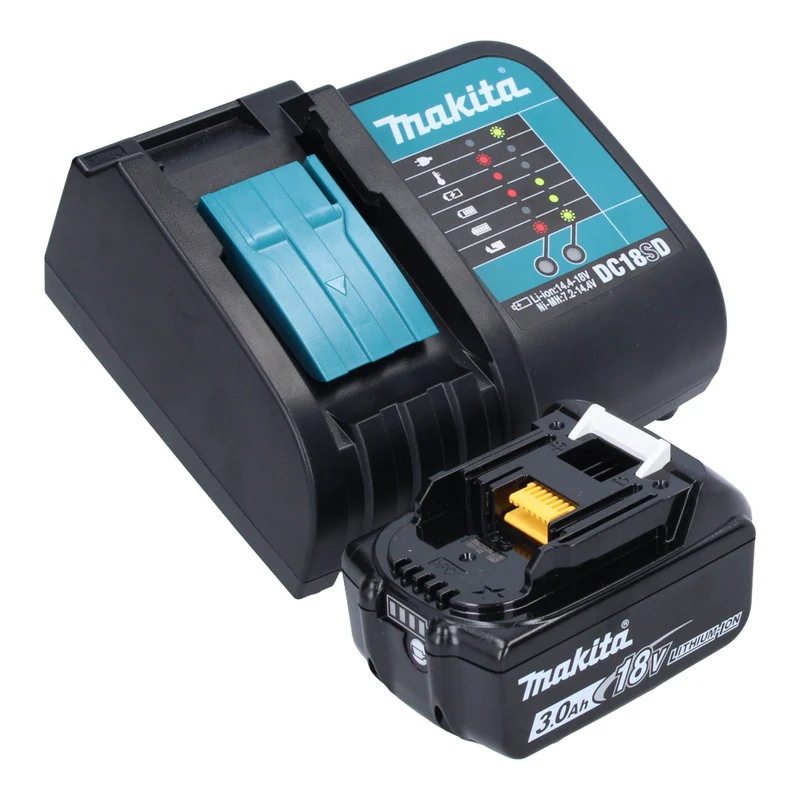 Makita DCL 180 SFO Akku Staubsauger 18 V 0,65 l Olive Outdoor Adventure Serie + 1x Akku 3,0 Ah + Ladegerät