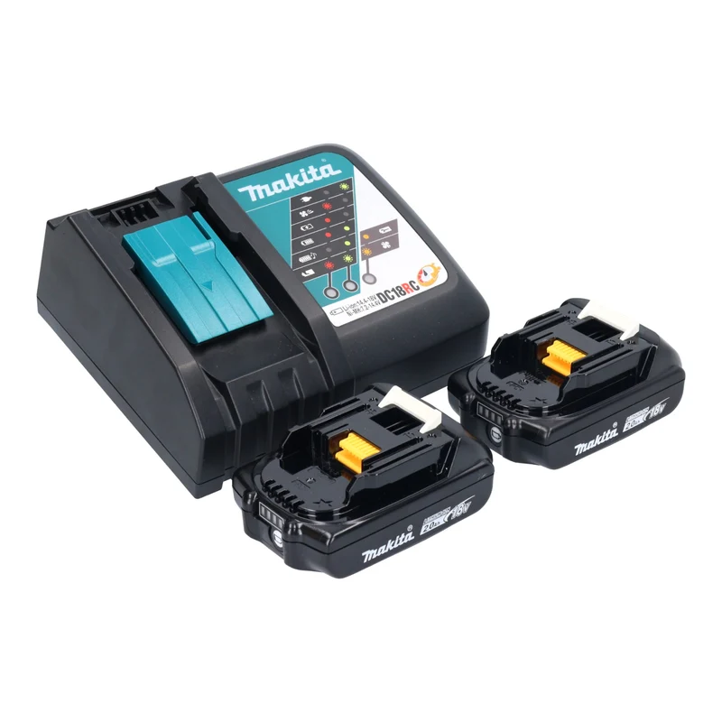 Makita DCL 180 RA2O Akku Staubsauger 18 V 0,65 l Olive Outdoor Adventure Serie + 2x Akku 2,0 Ah + Ladegerät