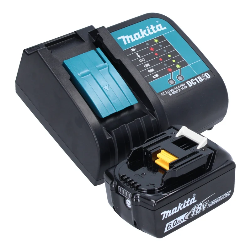 Makita DCM 501 SGO Akku Kaffeemaschine 12 V max. / 18 V Olive + 1x Akku 6,0 Ah + Ladegerät