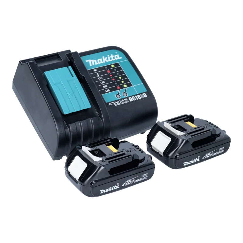 Makita DCL 180 SY2O Akku Staubsauger 18 V 0,65 l Olive Outdoor Adventure Serie + 2x Akku 1,5 Ah + Ladegerät