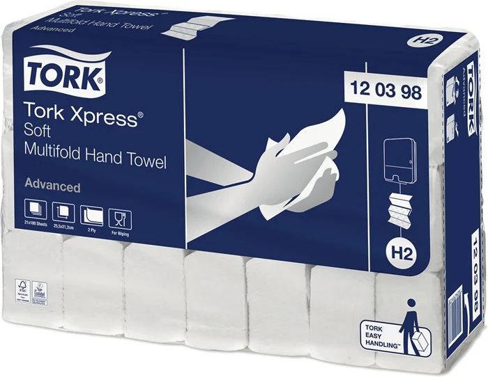 TORK Handtuch Tork Xpress® 120398 ( 9000474208 ) 2-lagig, Advanced Qualität weiß passend für 9000 474 202