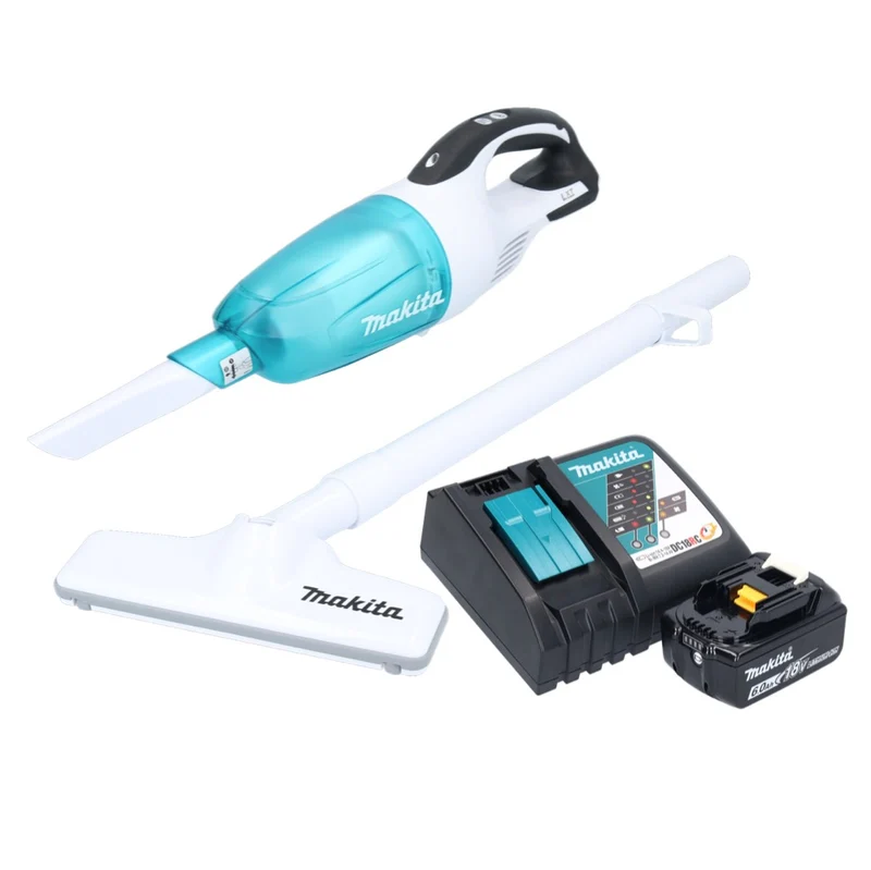 Makita DCL 181 FRG1WX Akku Staubsauger 18 V 53 mbar 0,65 L + 1x Akku 6,0 Ah + Ladegerät