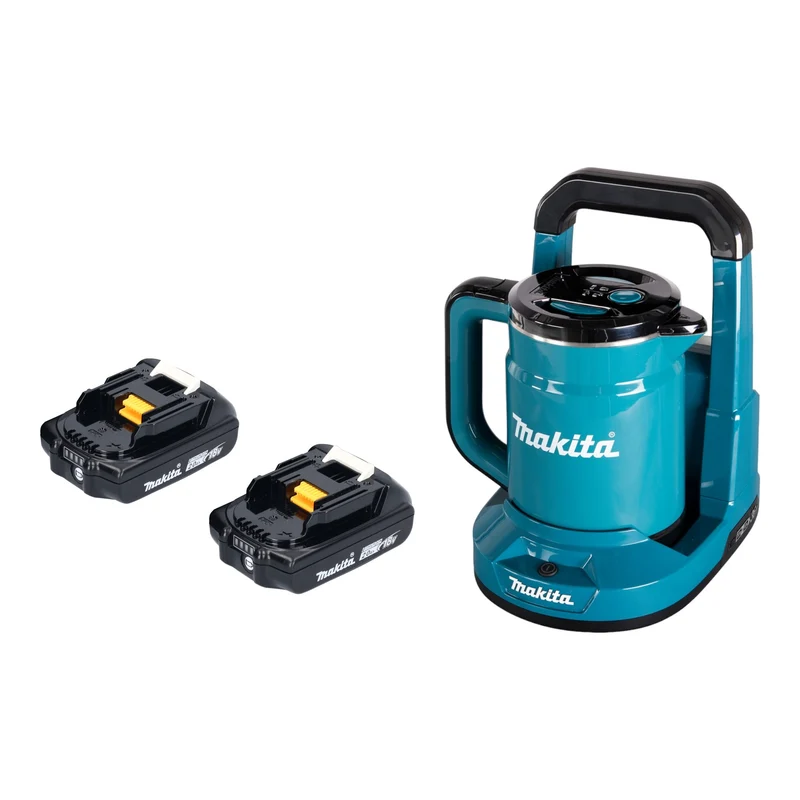 Makita DKT 360 A2 Akku Wasserkocher 36 V ( 2x 18 V ) 0,8 L + 2x Akku 2,0 Ah - ohne Ladegerät