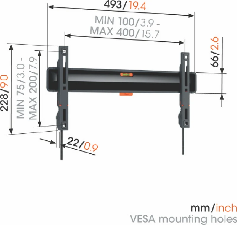 Vogels Fixed OLED TV Wall Mount (32-77")