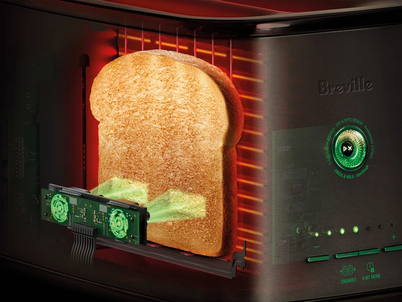 Breville The Eye Q 870 Auto 4 Slice Black Truffle Toaster
