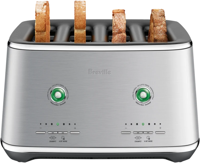 Breville The Eye Q 870 Auto 4 Slice Stainless Steel Toaster