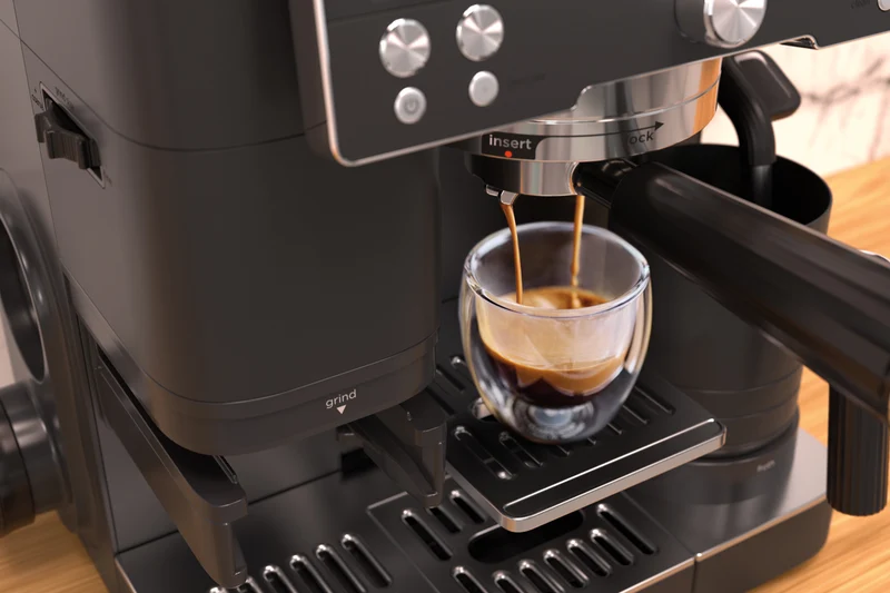 Ninja Luxe Cafe Manual Coffee Machine Midnight Black