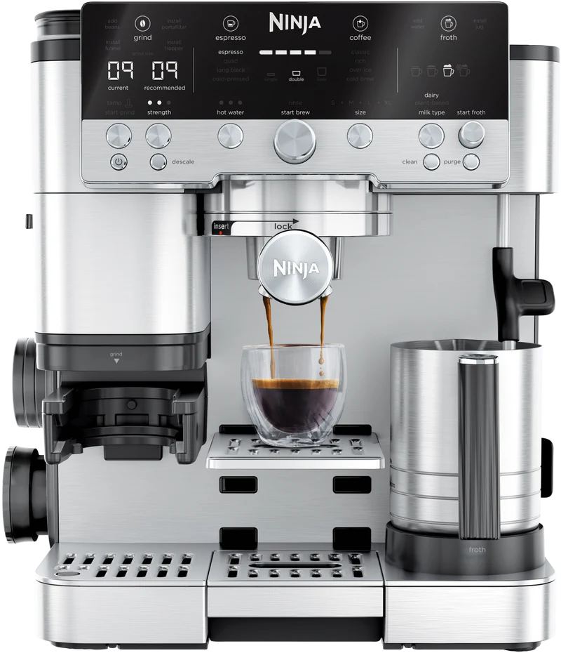 Ninja Luxe Cafe Manual Espresso Coffee Machine