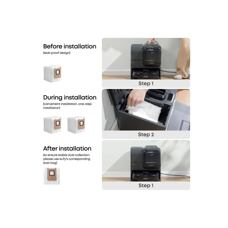 eufy Robovac E25 & E28 Omni Dust Bags 3Pk
