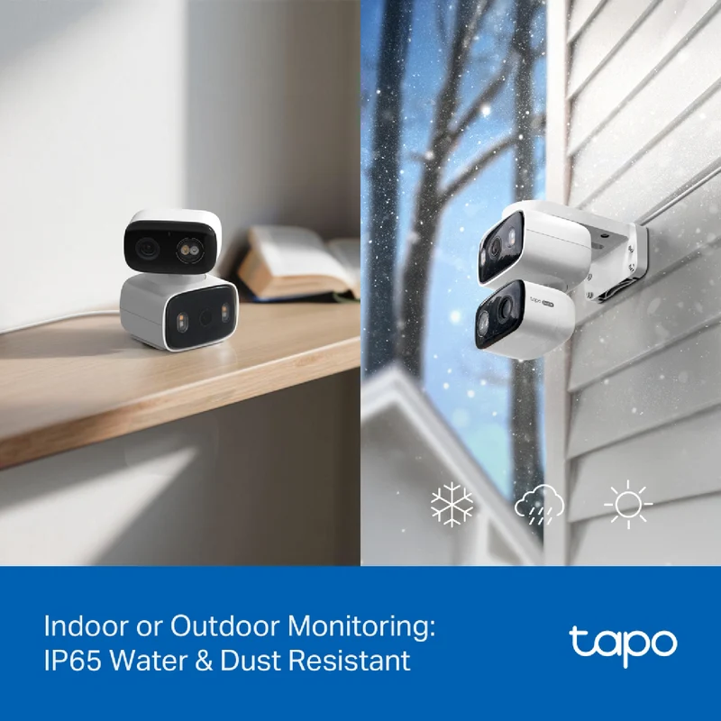 TP-LINK 2K Indoor/Outdoor Dual Lens Pan/Tilt Security Camera