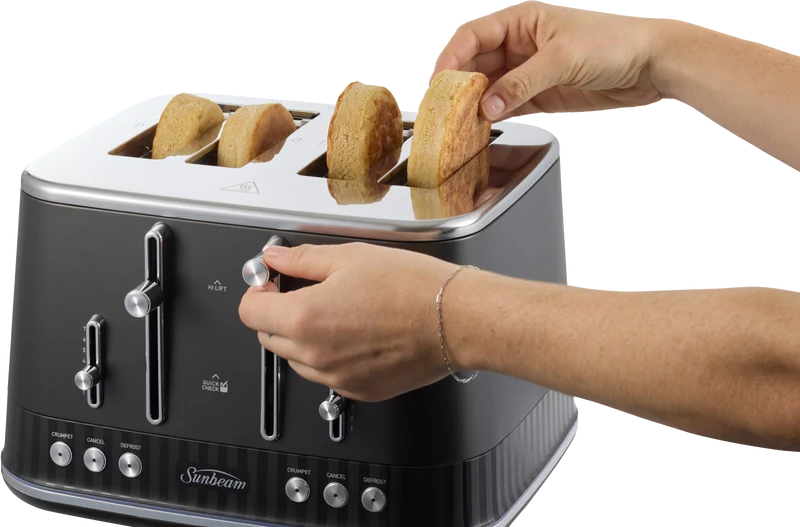 Sunbeam French Riviera 4 Slice Toaster Graphite