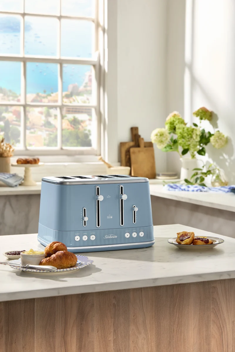 Sunbeam French Riviera 4 Slice Toaster Morning Haze