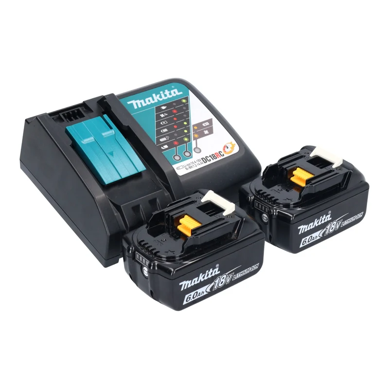 Makita DKT 360 RG2 Akku Wasserkocher 36 V ( 2x 18 V ) 0,8 L + 2x Akku 6,0 Ah + Ladegerät