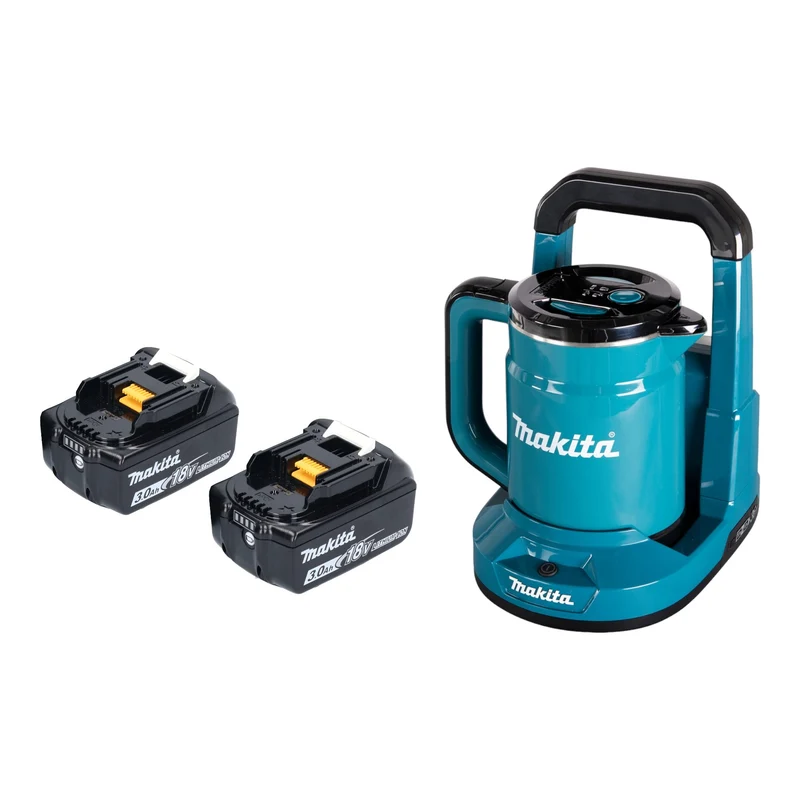 Makita DKT 360 F2 Akku Wasserkocher 36 V ( 2x 18 V ) 0,8 L + 2x Akku 3,0 Ah - ohne Ladegerät