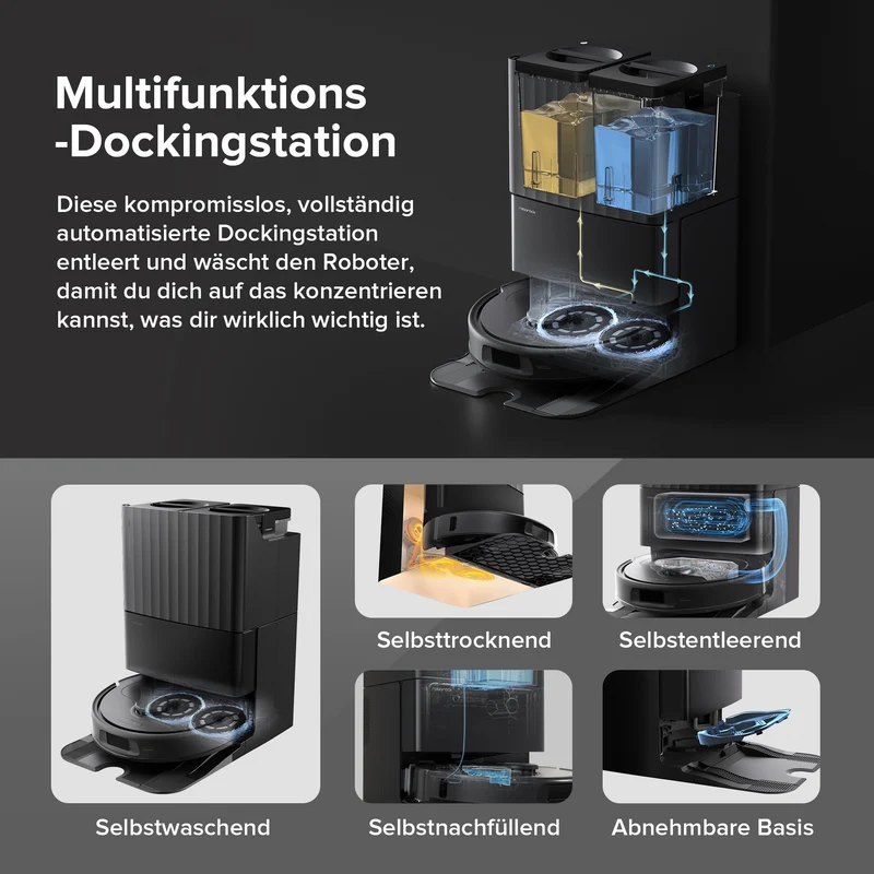 Roborock Qrevo S Saugroboter mit Multifunktions-Dockingstation