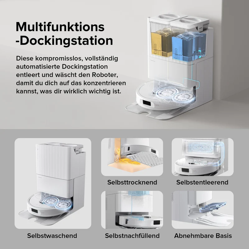 Roborock Qrevo S Saugroboter mit Multifunktions-Dockingstation