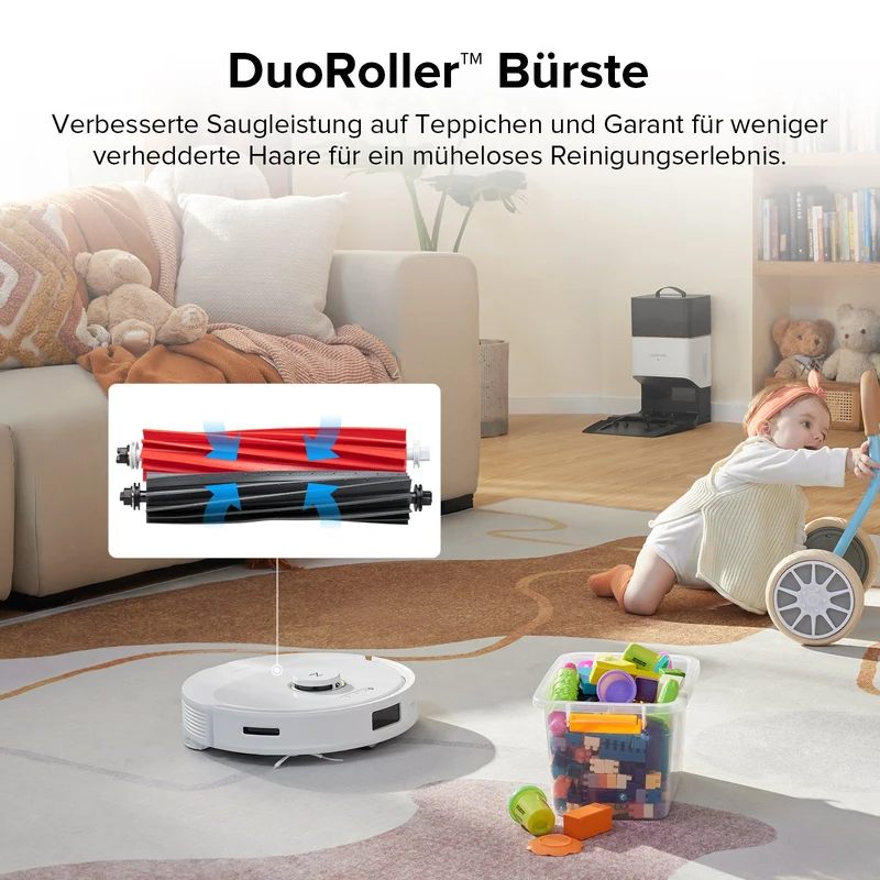Roborock Q8 Max+ Saug- und Wischroboter mit Auto-Entleerungsstation