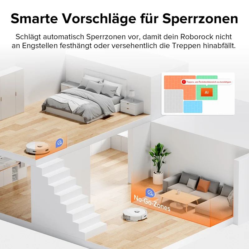 Roborock Q8 Max+ Saug- und Wischroboter mit Auto-Entleerungsstation