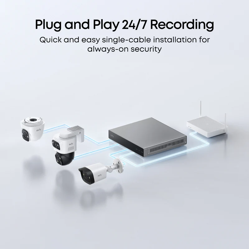 eufy E41 NVR POE Turret Add-on Camera