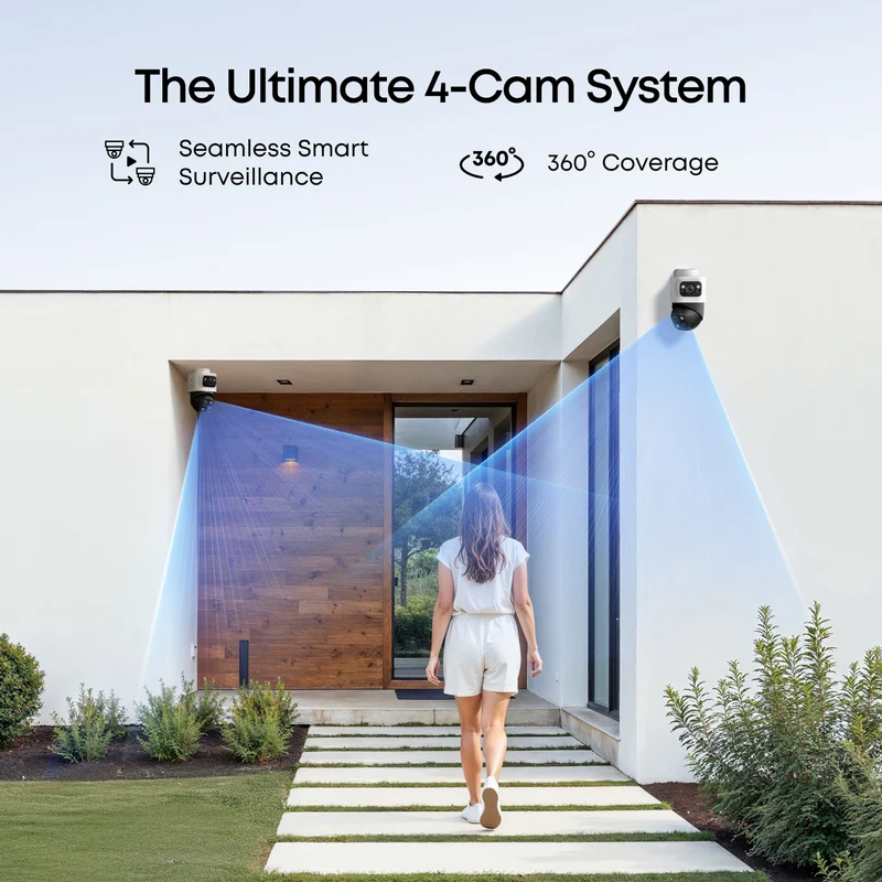eufy S4 Max NVR POE 24/7 Security System - 4 x PTZ Cameras