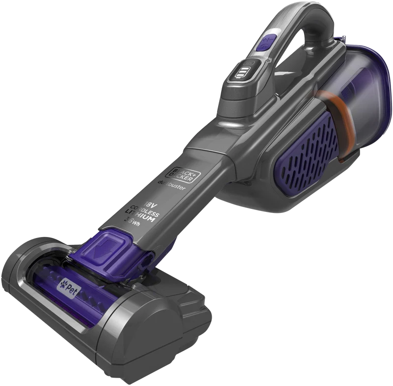 BLACK & DECKER 18V Dustbuster Handheld Vacuum with Powered Pet Brush