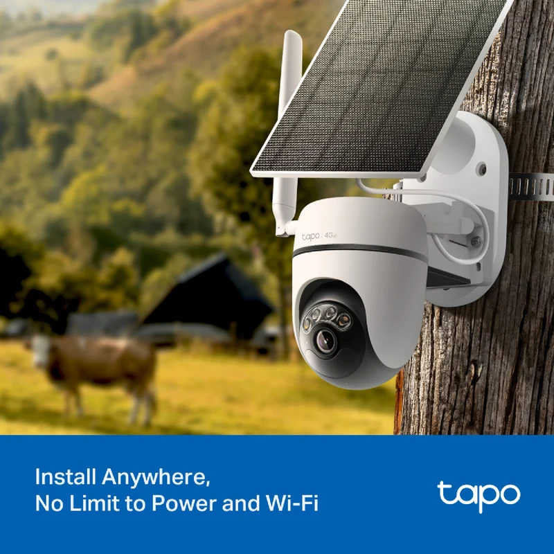 TP-LINK 2K Solar-Powered Pan/Tilt 4G LTE Security Camera