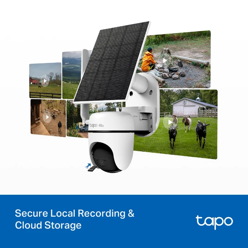 TP-LINK 2K Solar-Powered Pan/Tilt 4G LTE Security Camera