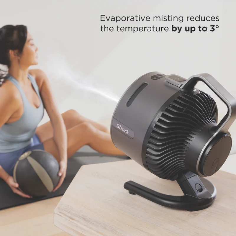 Shark FlexBreeze HydroGo Misting Portable Fan (Dark Grey)