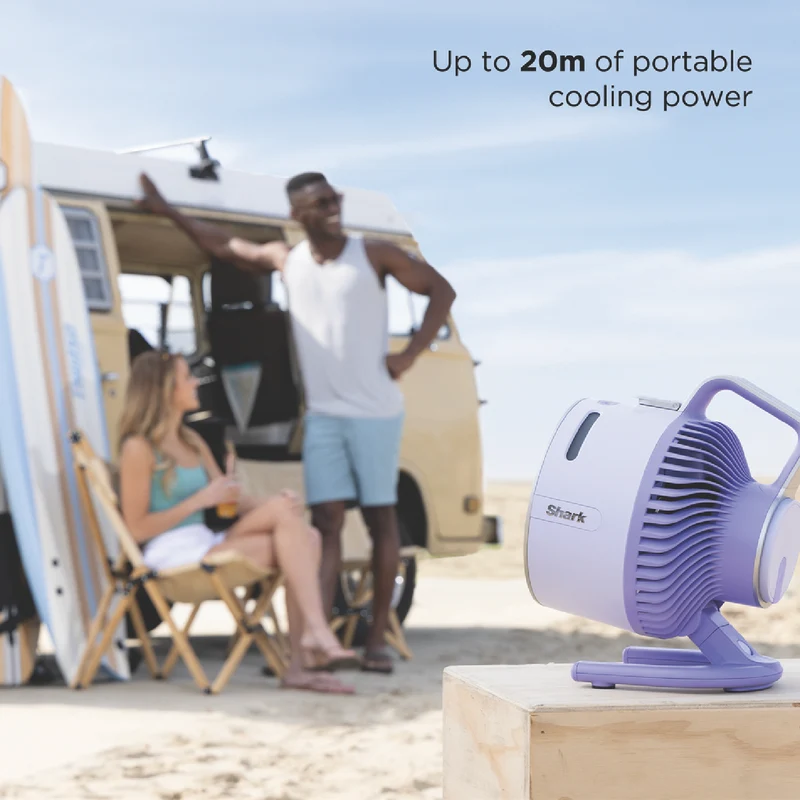 Shark FlexBreeze HydroGo Misting Portable Fan (Lilac)