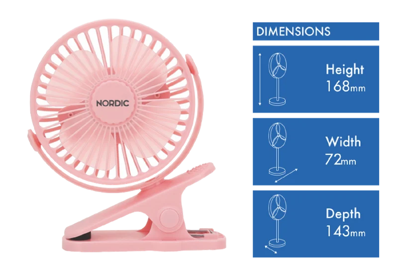 Nordic Portable Clip Fan
