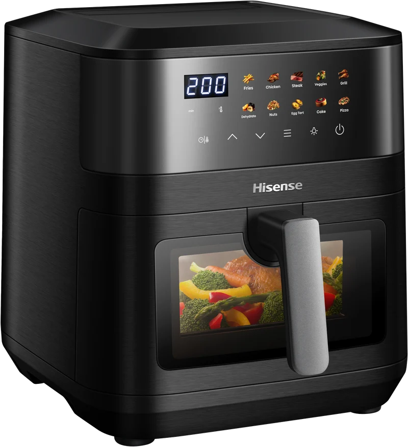 Hisense 8 Litre Air Fryer With Window And Colour display