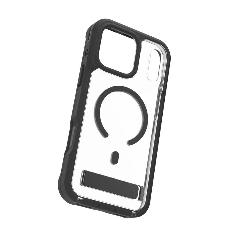 ZAGG iPhone 17 Pro Max Rainier Snap Kickstand + Camera Control Button Case Black