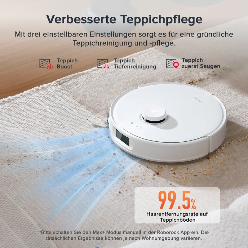 Roborock Qrevo Curv S5X Set Saugroboter mit Multifunktions-Dockingstation 3.0 (mit zusätzlicher Hauptbürste*1St. & Staubbeutel*3St.)