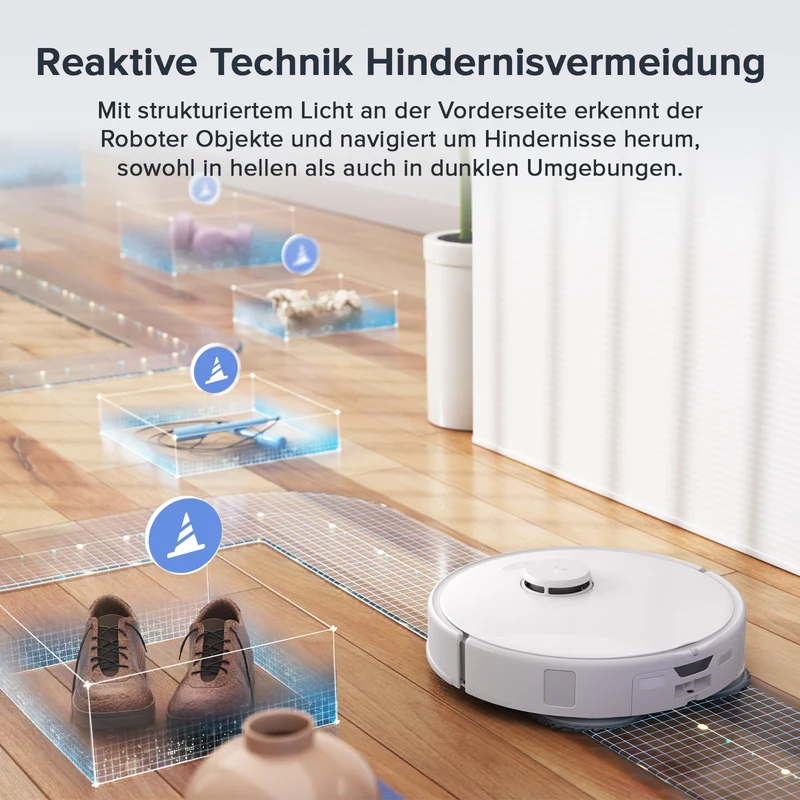 Roborock Qrevo Curv S5X Set Saugroboter mit Multifunktions-Dockingstation 3.0 (mit zusätzlicher Hauptbürste*1St. & Staubbeutel*3St.)