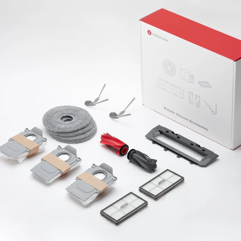 【Vorverkauf】Roborock Zubehörset für Saros 10R, inkl. 4 Rotierenden Wischmopps, 3 Staubbeuteln, 1 Hauptbürstenabdeckung, 1 Hauptbürste und 2 Seitenbürsten