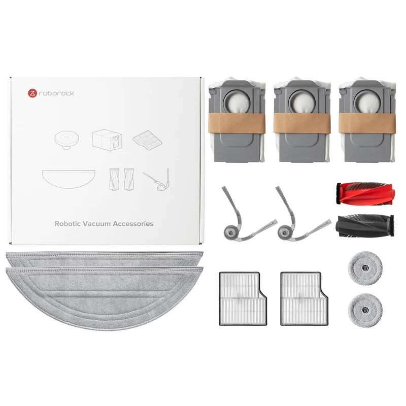 【Vorverkauf】Roborock Zubehörset für Saros 10, inkl. Wischtuch*2Stk, Staubbeutel*3Stk, Hauptbürste*1Stk, Seitenbürsten*2Stk, Filter*2Stk, Seitenmop*2Stk