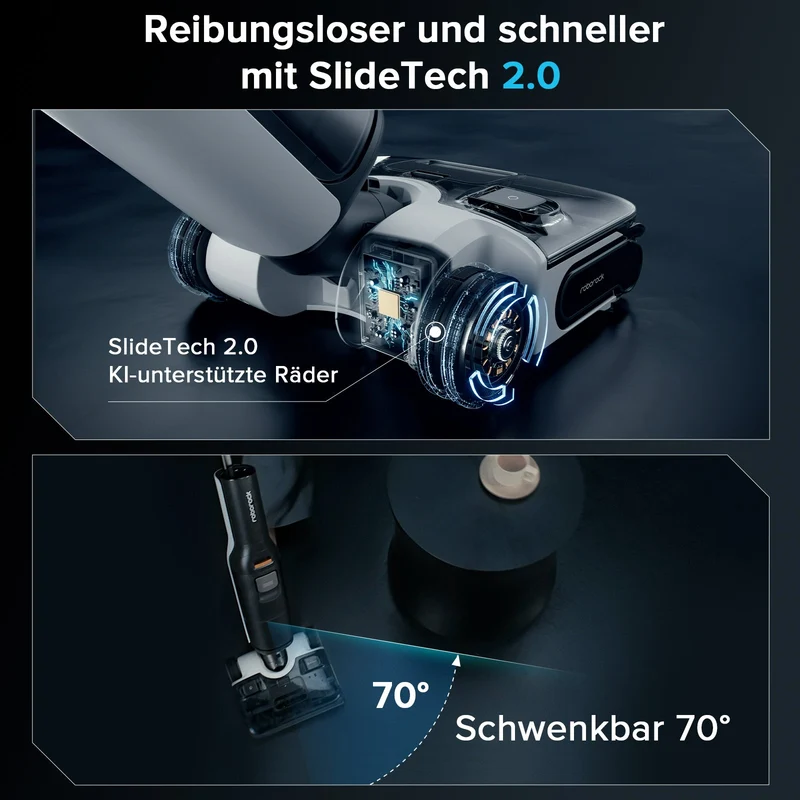 Roborock F25 ACE Nass- und Trockenstaubsauger mit Kostenlose Reinigungslösung