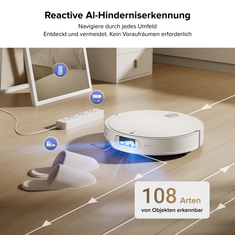 Roborock Qrevo CurvX Saugroboter mit Multifunktions-Dockingstation 3.0 Thermo+, 22.000 Pa HyperForce®-Saugkraft