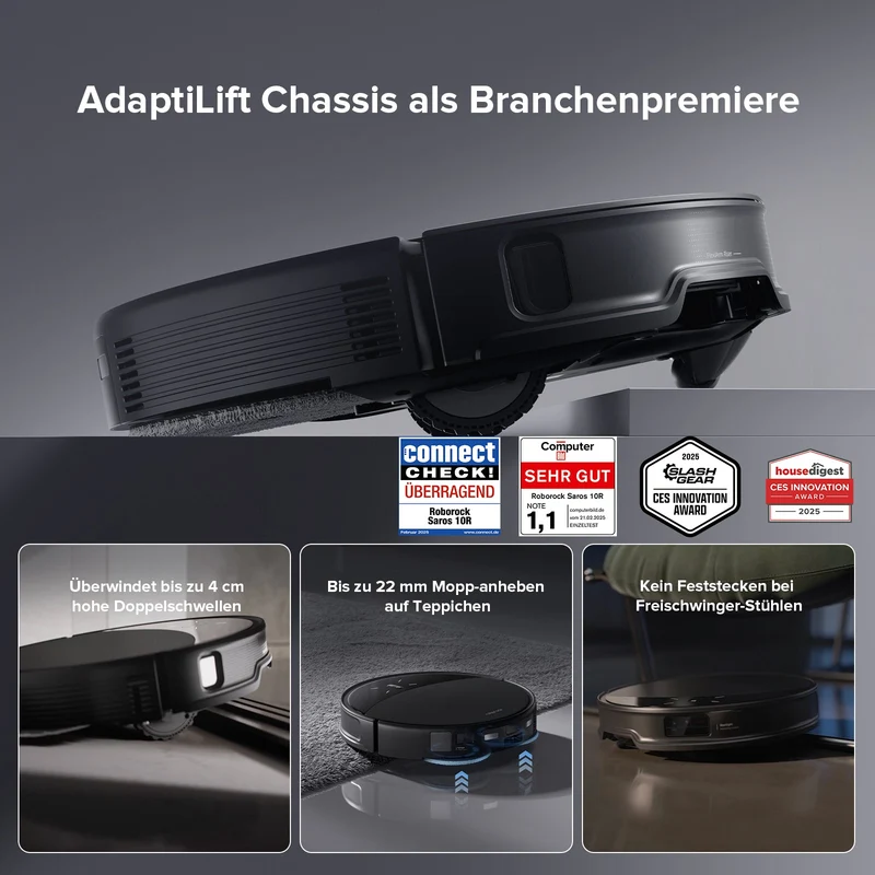 Roborock Saros 10R Saugroboter mit StarSight System 2.0