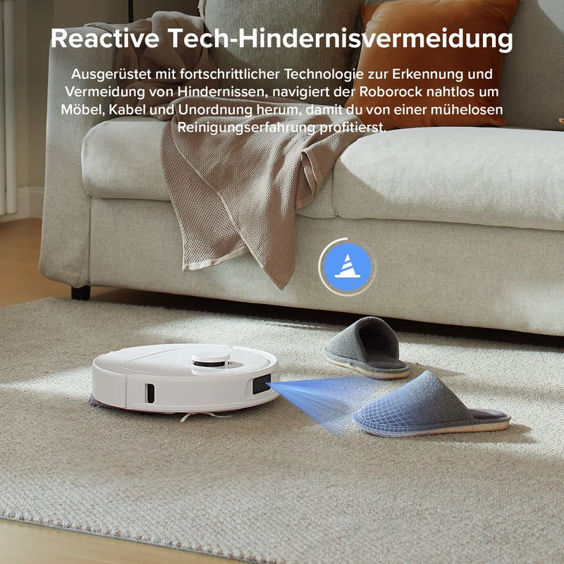 Roborock QV 35A Saugroboter Set mit Wischfunktion, 8000Pa Saugkraft(verbessert von Qrevo S)
