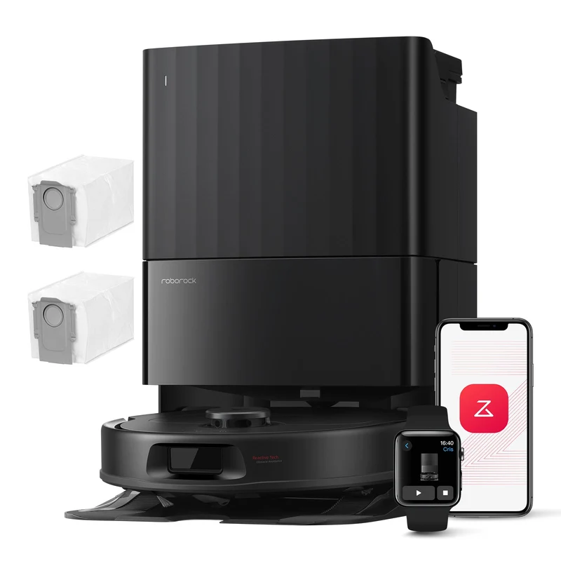 Roborock QV 35A Saugroboter Set mit Wischfunktion, 8000Pa Saugkraft(verbessert von Qrevo S)