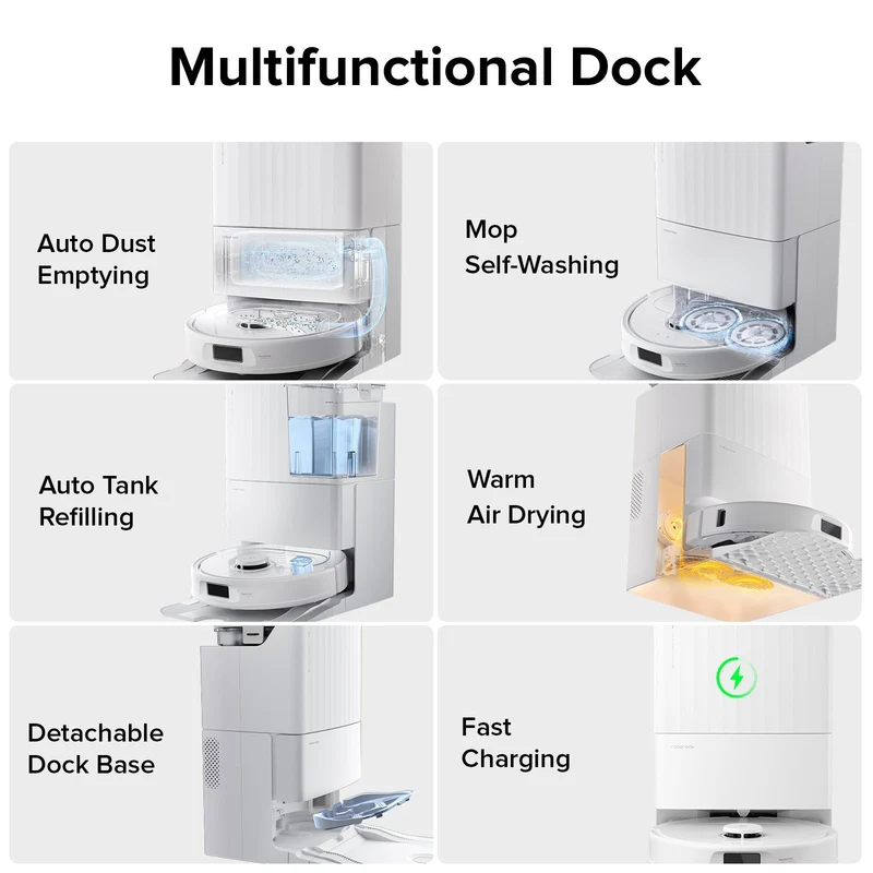 Roborock Qrevo Plus Robot Vacuum with Multifunctional Dock