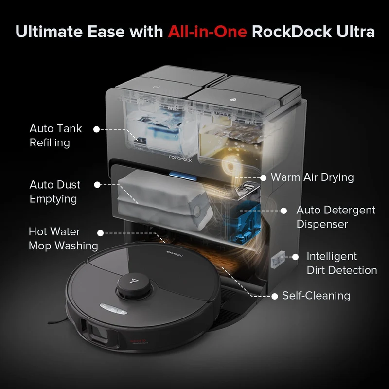 Roborock S8 Max Ultra with 8-in-1 RockDock® Ultra