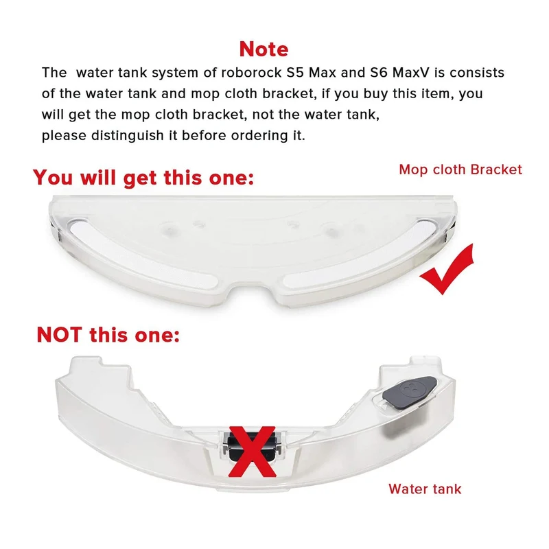 Roborock Mop Cloth Bracket for S5 Max, S6 MaxV, Q7 Max, Q7 Max+