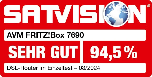 FRITZ!Box 7690 – Wi-Fi 7 DSL-Router mit Supervectoring, Mesh & DECT-Basis