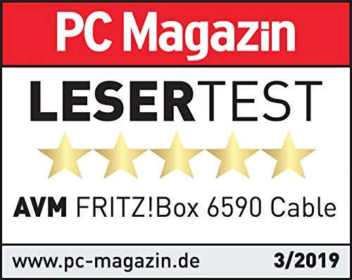 AVM FRITZ!Box 6590 Cable WLAN AC+N (DOCSIS 3.0, Dual-WLAN 1.733 Mbit/s + 800 Mbit/s, VoIP)