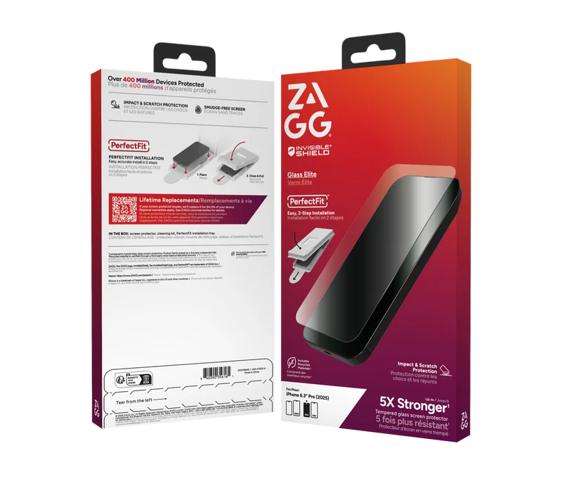 ZAGG InvisibleShield iPhone 17 Pro Glass Elite Screen Protector