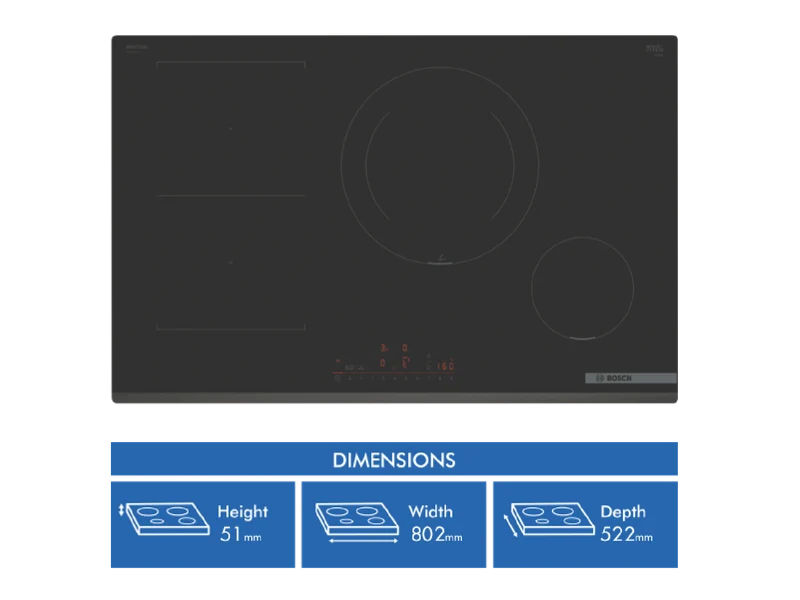 Bosch Series 6 80cm Combi Zone Induction Cooktop