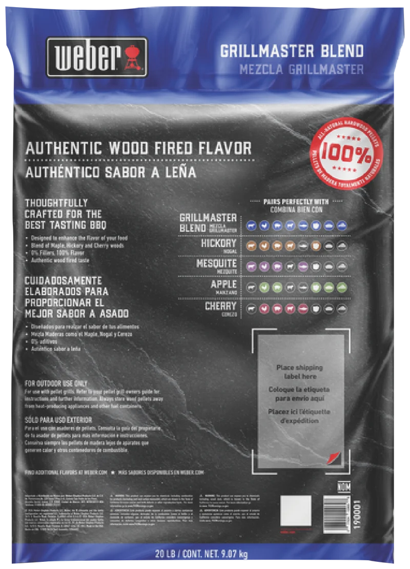 Weber GrillMaster Blend All-Natural Hardwood Pellets