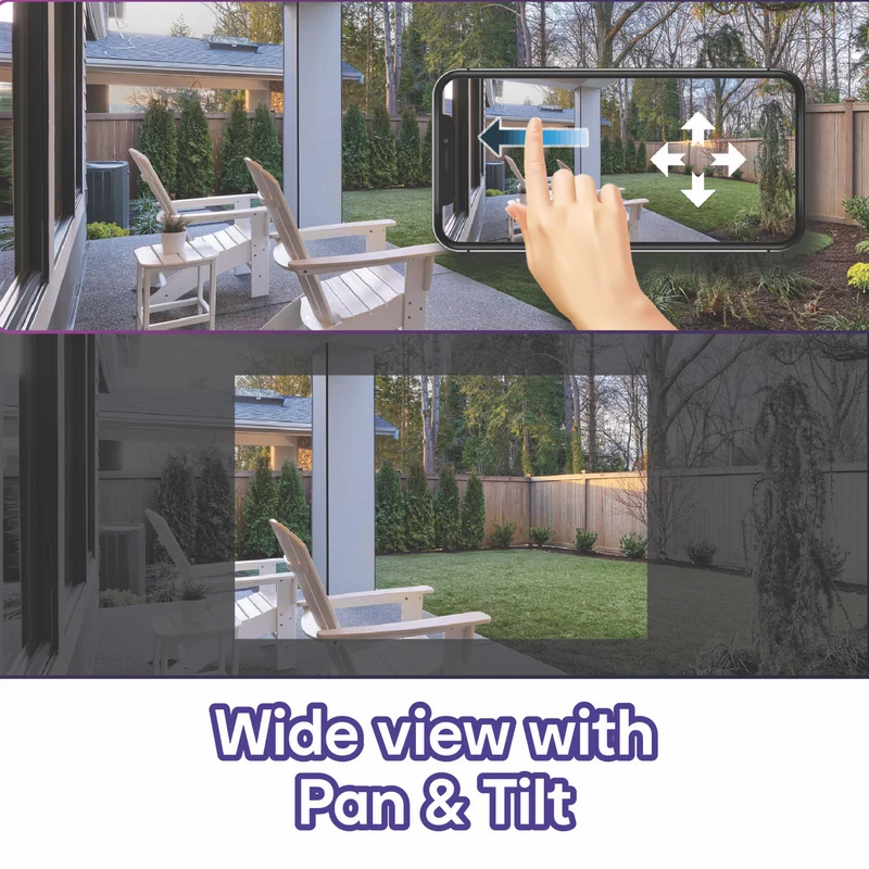 Connect SmartHome Outdoor Pan & Tilt camera with Solar